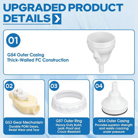 Durable backup valve designed to withstand high water pressure for Polaris