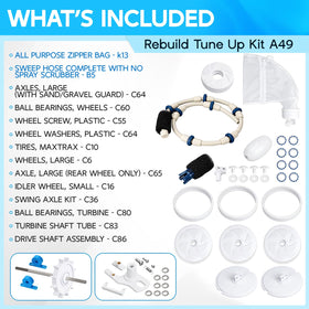 Replizo Polaris Zodiac sweep hose for thorough debris pickup on pool floors