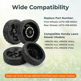 Replizo rear wheel 42710-VR8-N00ZA for Honda HRN216 boosts traction on uneven lawns