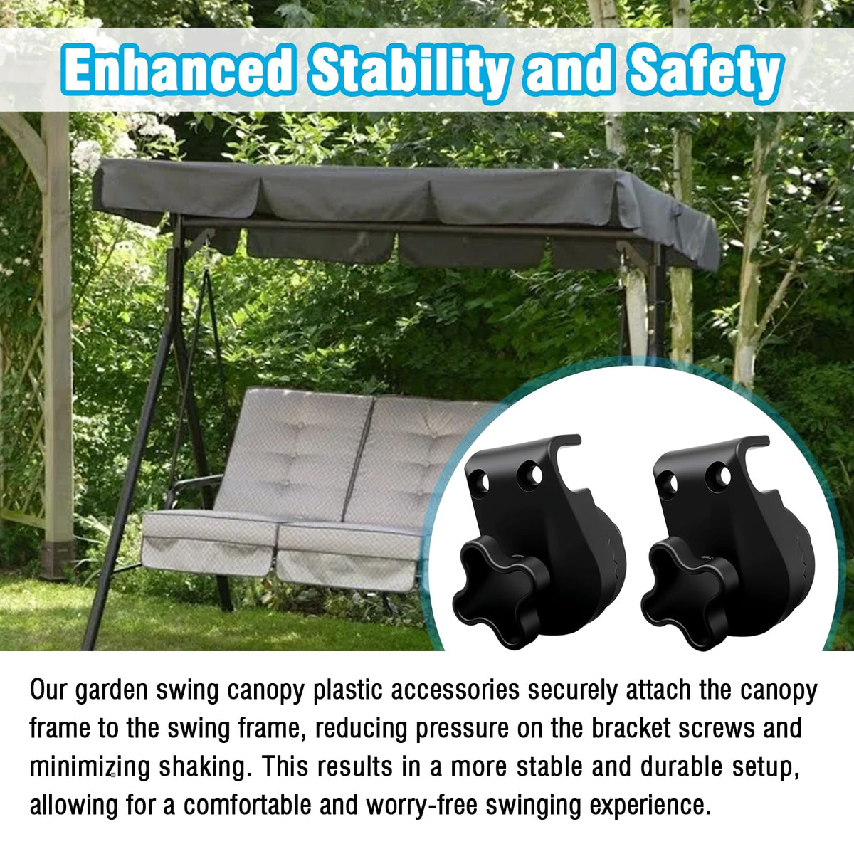 Repustor canopy attachment clamp demonstrating snug fit and easy installation