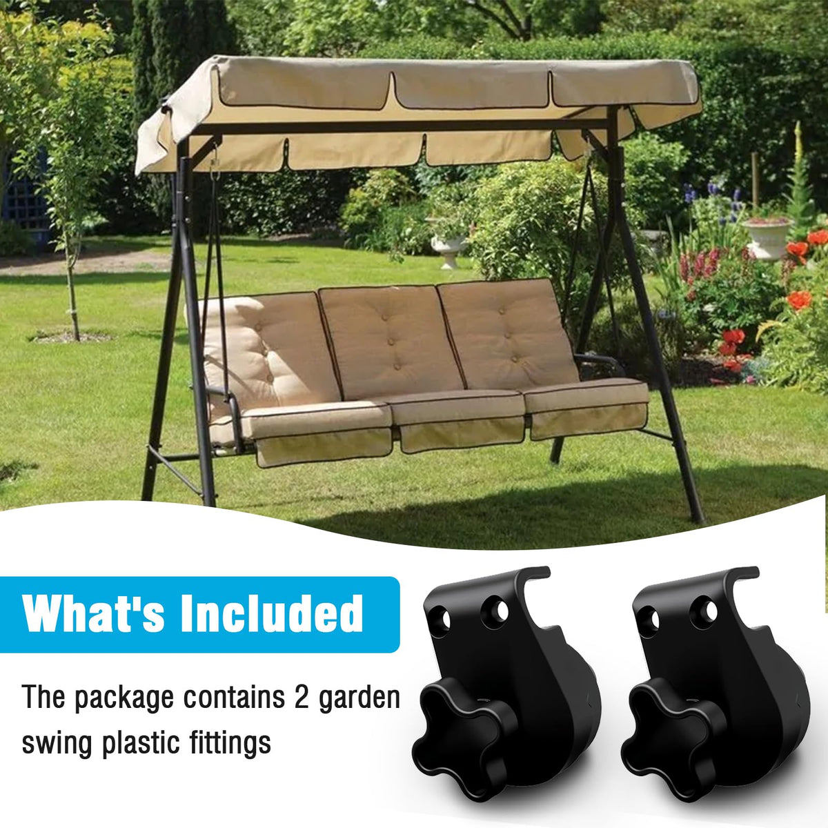 Repustor swing frame stability clip enhances frame security and steadiness