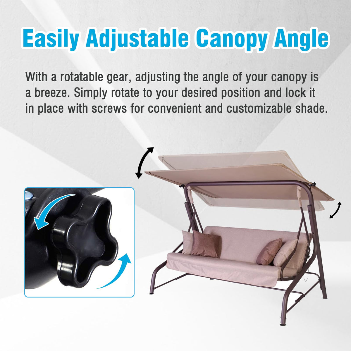 Repustor two-pcs pack shown for porch swing compatibility