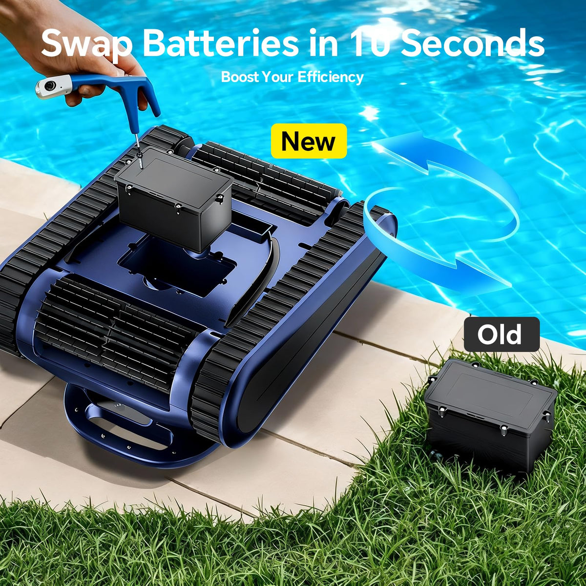 RERIOU SAT30new in-use scene shows comprehensive cleaning across depths.
