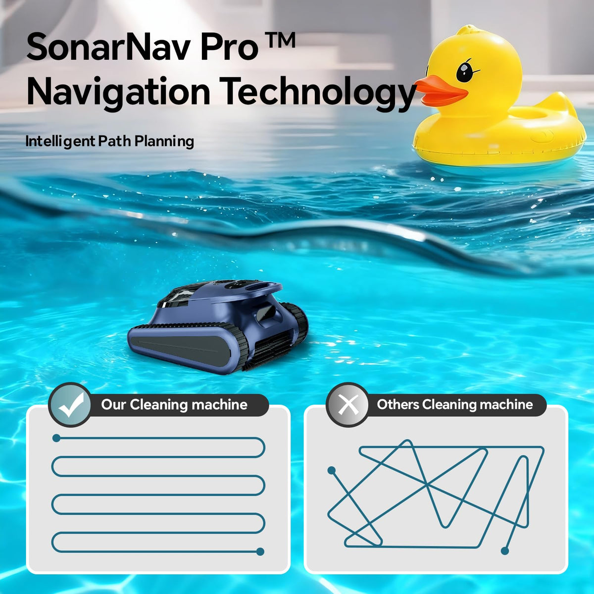 RERIOU SAT30new cordless operation offers hose-free pool cleaning.
