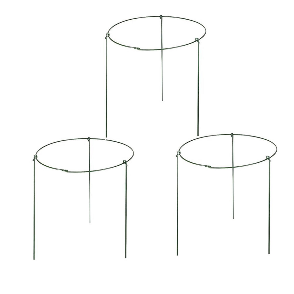 Rescozy garden plant support rings top view help keep stems upright in beds
