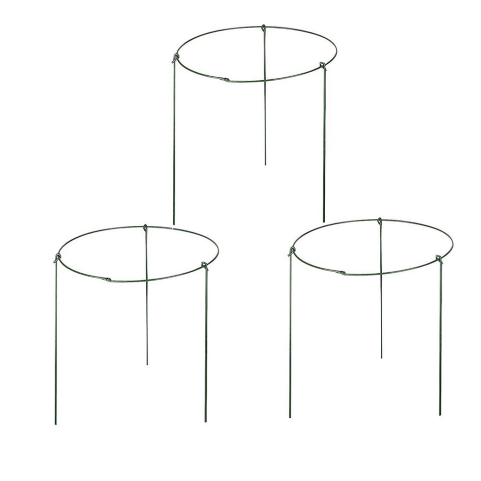 Rescozy garden plant support rings top view help keep stems upright in beds