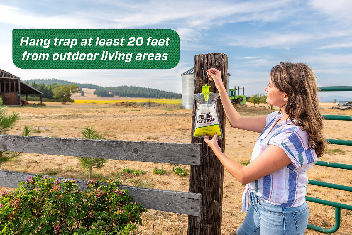 RESCUE! Big Bag Fly Trap label highlights USA-made production