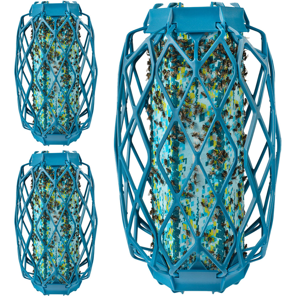 RESCUE! Deck & Patio Fly TrapStik assembly for easy outdoor setup and placement
