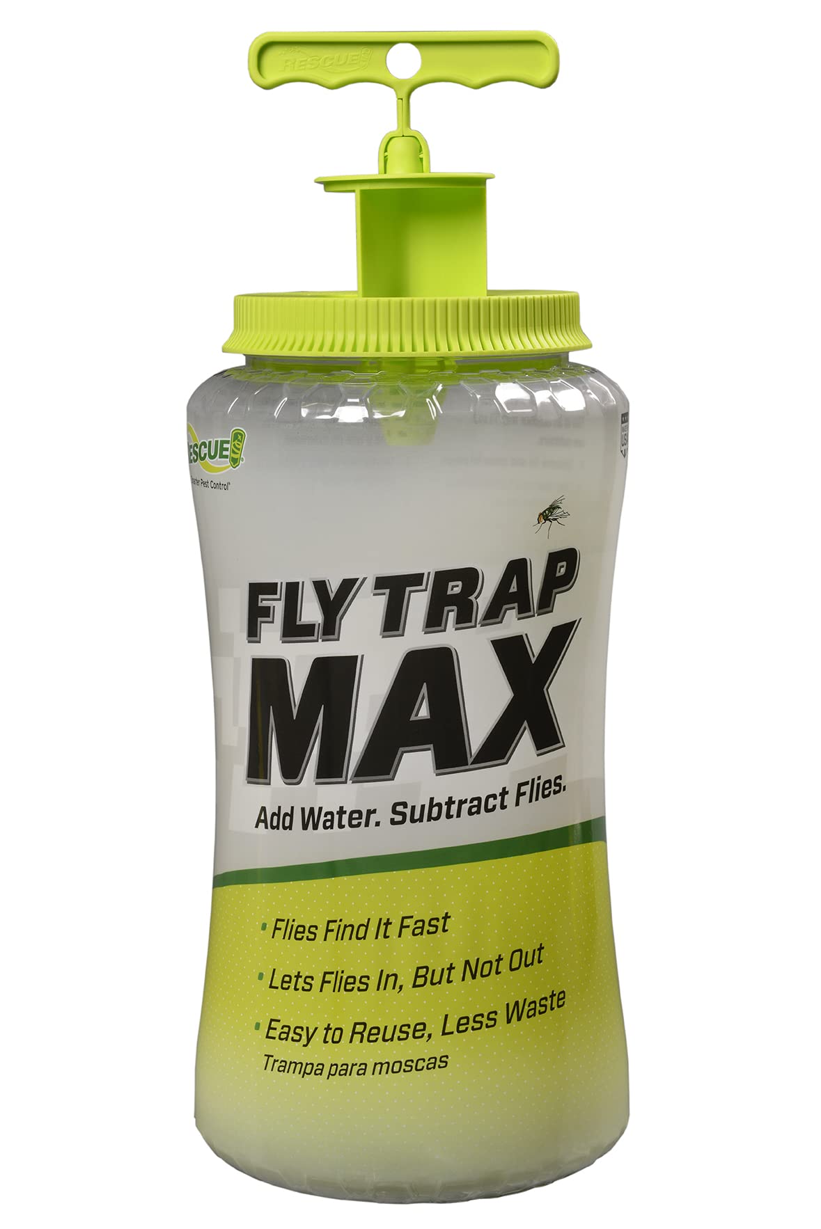 RESCUE! Fly Trap Max placed outdoors for easy setup in large spaces.