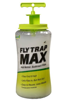 RESCUE! Fly Trap Max placed outdoors for easy setup in large spaces.