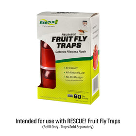 RESCUE! fruit fly bait tubes close-up highlighting dual-tube design