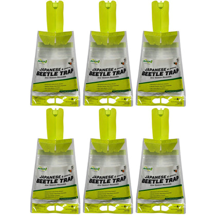 RESCUE! Japanese Beetle Trap panels attract beetles to protect garden plants.