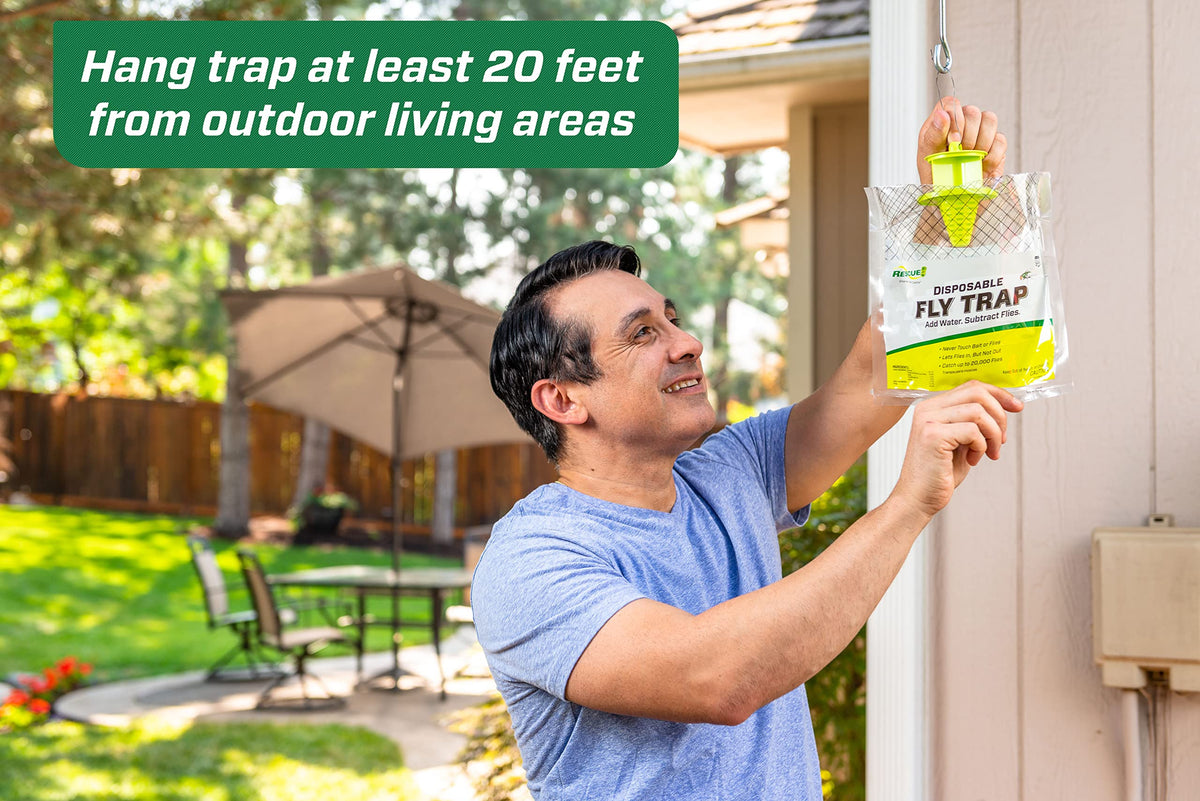 RESCUE! Odor-aware placement showing distance from living spaces.