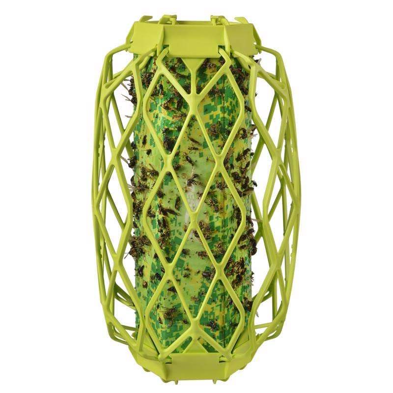 RESCUE! Wasp TrapStik closeup sticky surface highlights effective insect capture