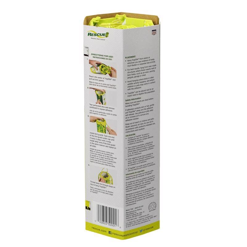 RESCUE! Wasp TrapStik glue guards protect non-target surfaces during use