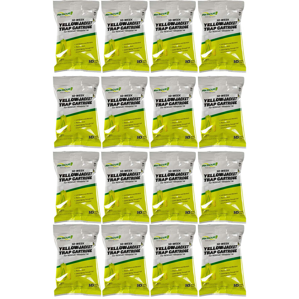 RESCUE! yellowjacket attractant cartridge inside trap for 10-week lure