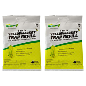 RESCUE! Yellowjacket attractant two vials ready for trap use to lure pests.
