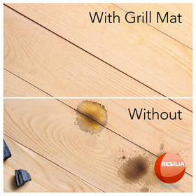 RESILIA polypropylene mat is 0.075 inches thick for sturdy protection