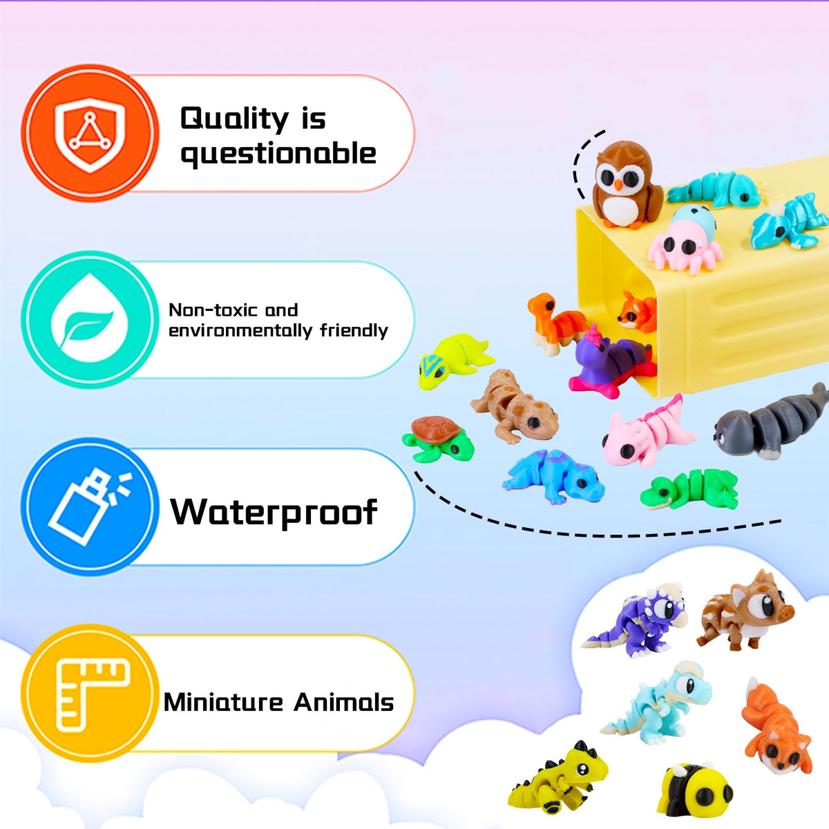 ResinGlow classroom rewards mini figures ideal for incentive activities.