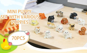 ResinGlow miniature dogs friendly accents for cake toppers and holiday crafts