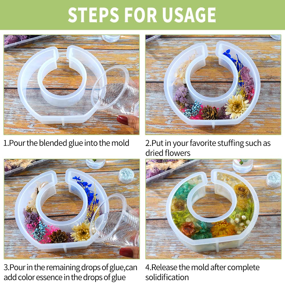 RESIN GO Nordic frame molding for decorative plant vases.