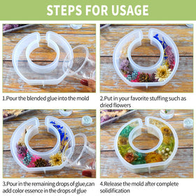 RESIN GO Nordic frame molding for decorative plant vases.