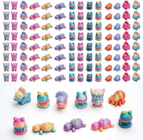 ResinGlow owl gradient mini figurine for desk decor and classroom rewards.