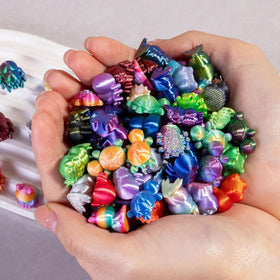 ResinGlow shelf decor gradient miniature figurine for windowsills and desks.