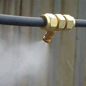 RESNSTAR brass misting nozzle dimension close-up of orifice size