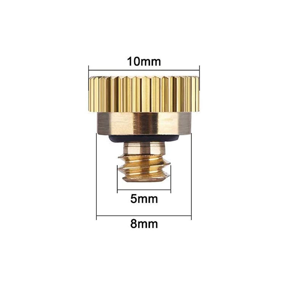 RESNSTAR brass misting nozzle used in outdoor cooling for patios