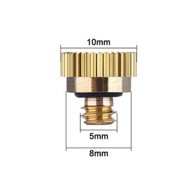 RESNSTAR brass misting nozzle used in outdoor cooling for patios