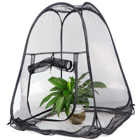 RESTCLOUD mesh plant cover protects vegetables in the garden