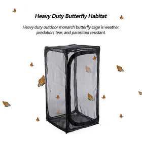RESTCLOUD Monarch Habitat zipper protection detail for safe unzipping near chrysalis
