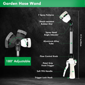 Restmo 180-degree ratcheting head enables easy reach into tight spots.