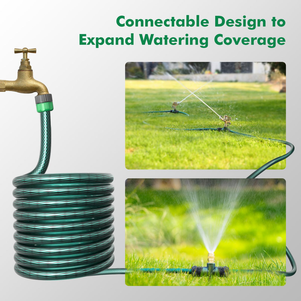 Restmo bright green glitter stake adds style while watering