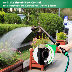 RESTMO ergonomic soft-grip handle reduces hand fatigue while watering