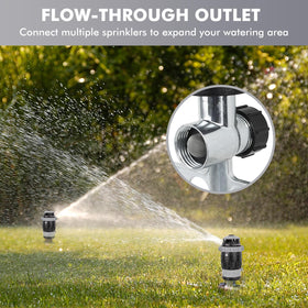 RESTMO Gear Drive Sprinkler adjustable coverage lets you dial diameter for precise zones.