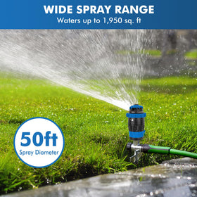Restmo Gear Drive Sprinkler Jet pattern for targeted irrigation within reach.