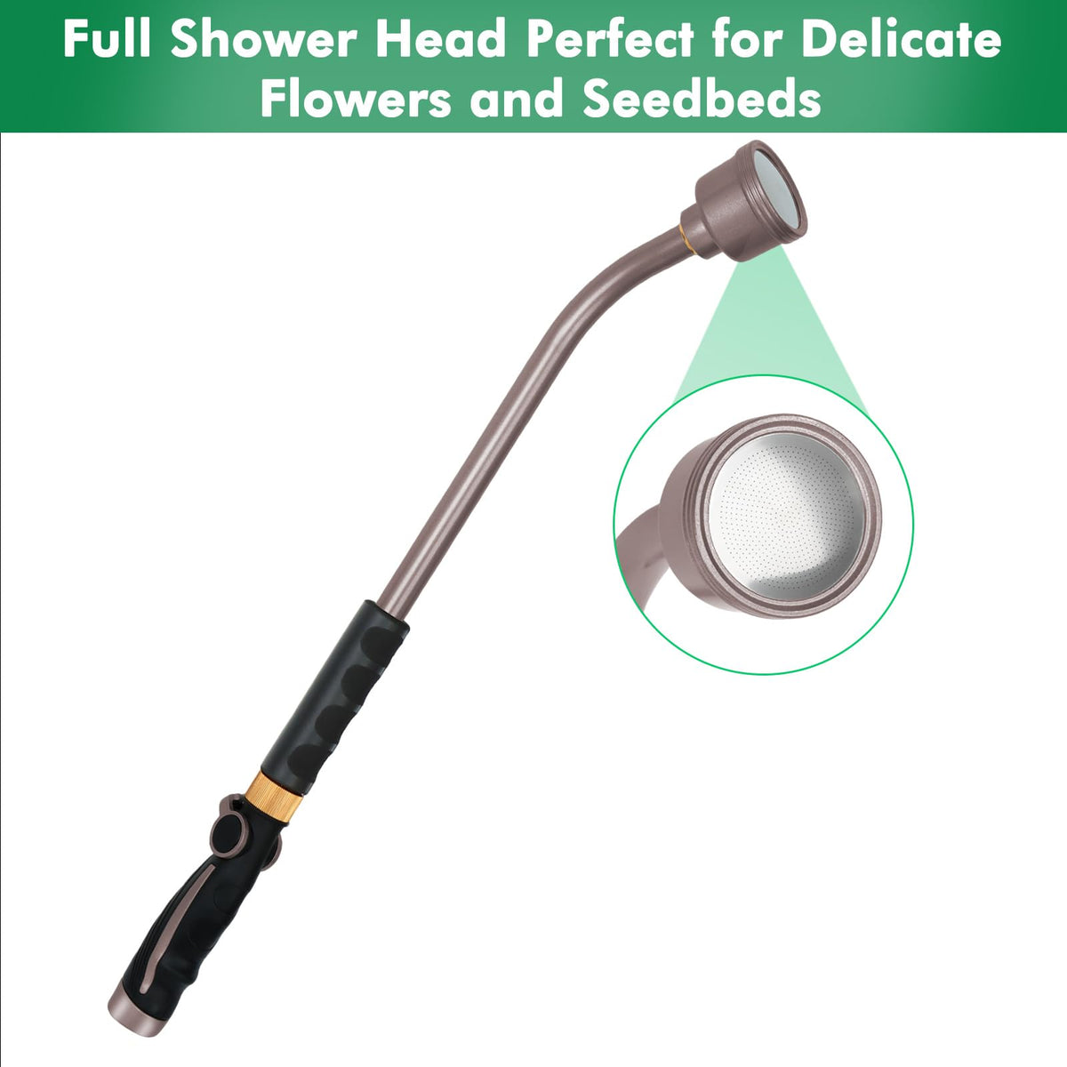 RESTMO heavy-duty metal wand withstands daily garden use