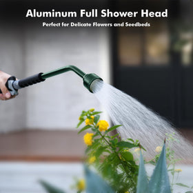 Restmo locking trigger supports hands-free operation for extended watering sessions.