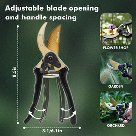 Restmo ergonomic spring reduces hand fatigue during long pruning sessions