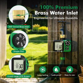 Restmo timer with rain delay, manual, and automatic modes for versatility