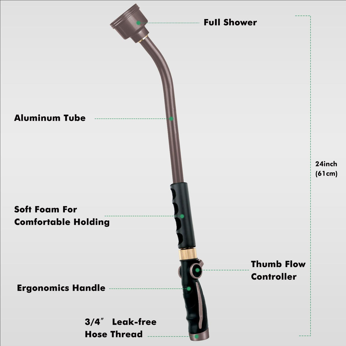 RESTMO shower head with 585 holes provides even rainfall-like moisture
