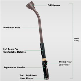RESTMO shower head with 585 holes provides even rainfall-like moisture