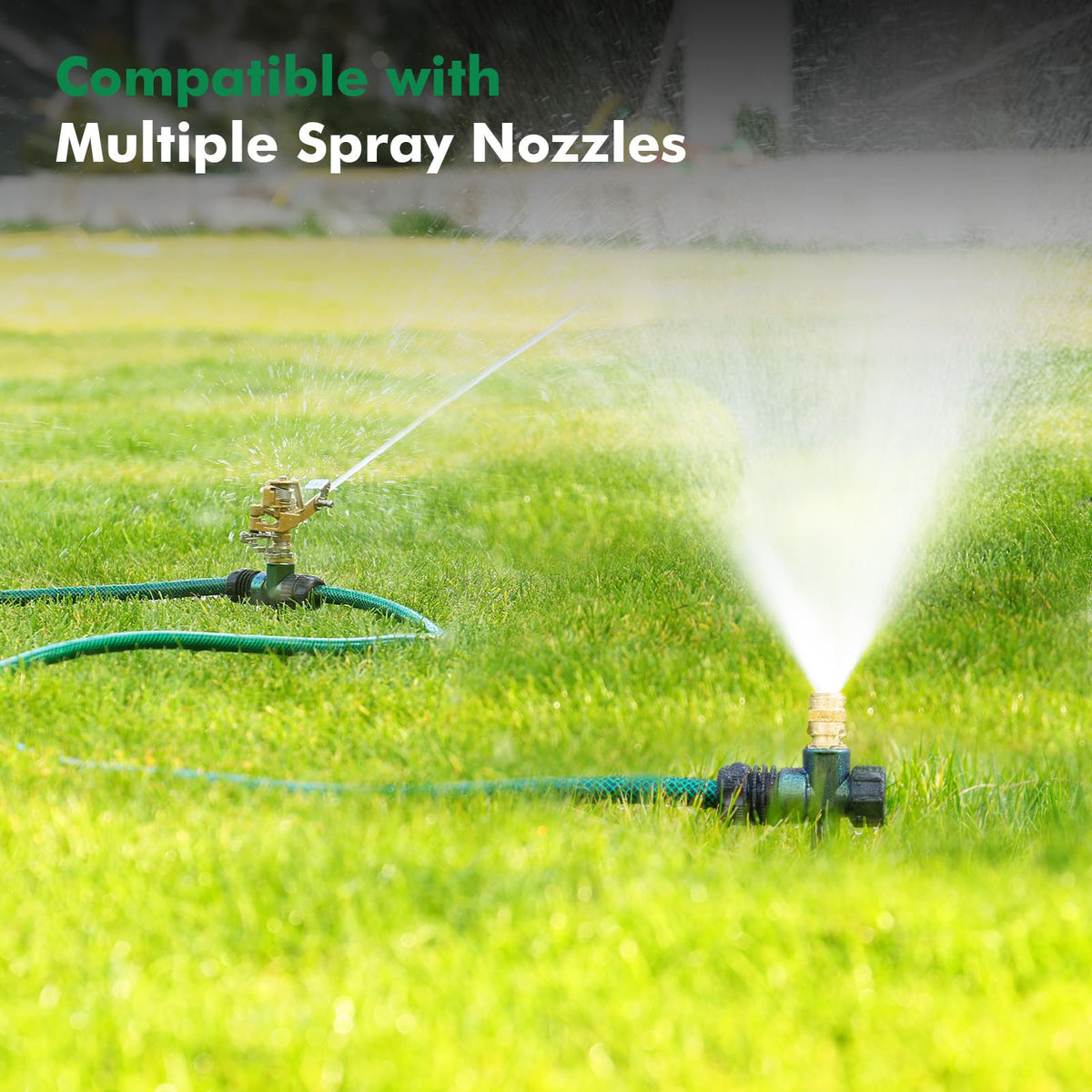 Restmo stable sprinkler stand keeps sprinklers secure during watering