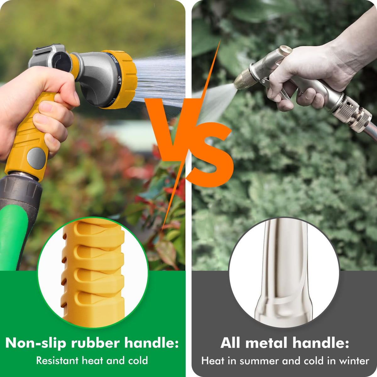 Restmo standard 3/4 inch NH thread ensures leak-free connections.