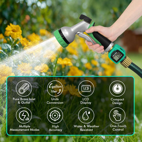 Restmo displays flow rate and consumption in real time.
