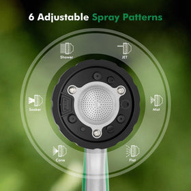 Restmo adjustable dial provides precise flow control across patterns.