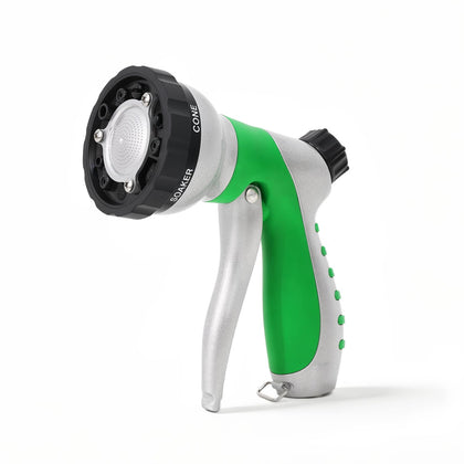 Restmo hose nozzle with a durable metal body for long lasting garden tasks.