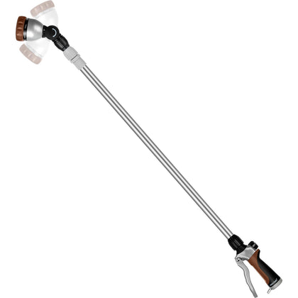 RESTMO watering wand extended to reach hanging baskets and rooftops